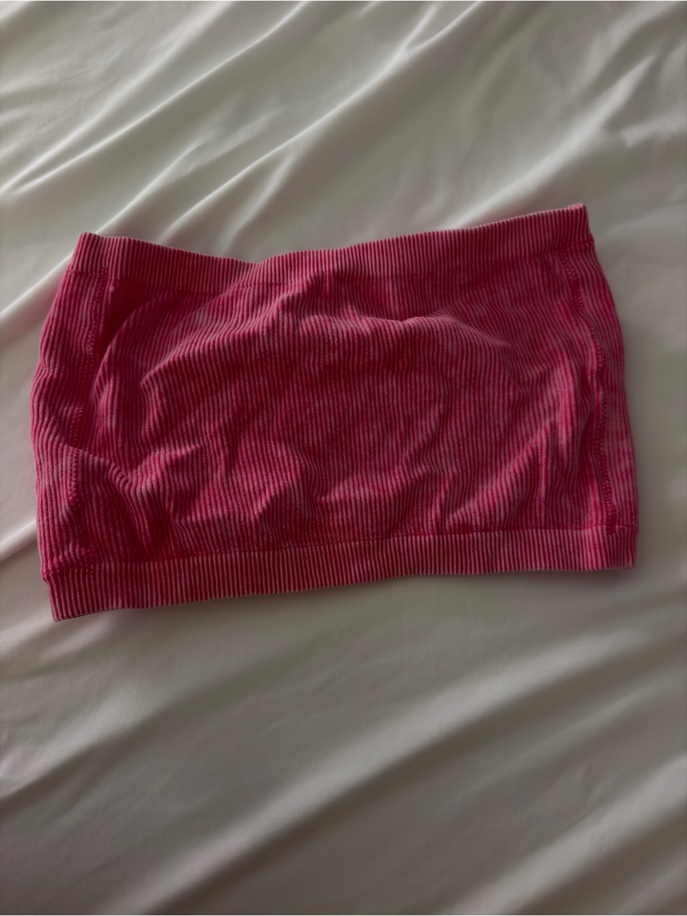 American Eagle Outfitters Hot Pink Ribbed Tube Top - Picture 2 of 3